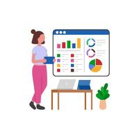 Statistical Visualization Creation vector