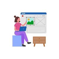 Web Interface Creator vector