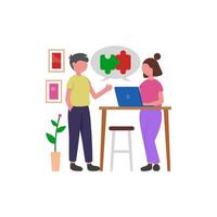 Design Teamwork Session vector