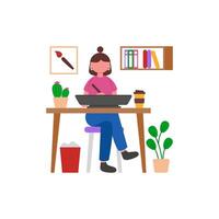 Digital Sketching Workflow vector