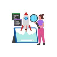 Search Optimization Graphic vector