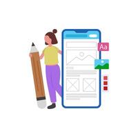 Smartphone Interface Design vector