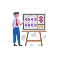 Efficient Office Administration System vector