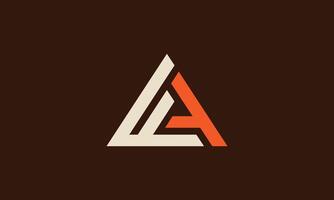 FA triangle monogram logo vector