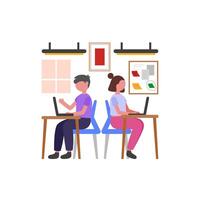 Collaborative Project Execution Process vector
