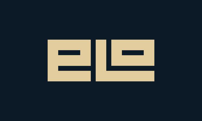 elo monogram logo design