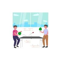 Enjoyable Office Environment Design vector