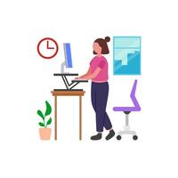 Ergonomic Workstation Configuration Option vector
