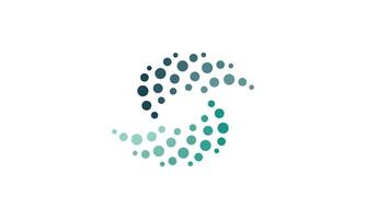 Abstract moving circles Form vector