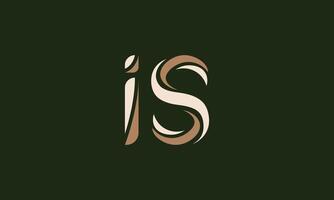 is monogram logo design vector