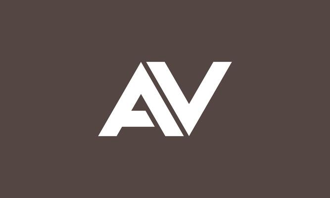 AV or AVN monogram logo design