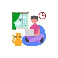 Supportive Work Colleague Interaction vector