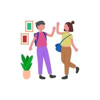 Satisfied Learning Experience vector