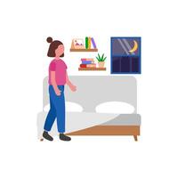 Preparing For Sleep Routine vector