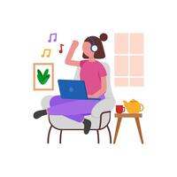 Focus Enhancing Work Playlist vector