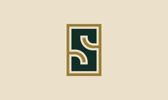 Letter S creative monogram log design vector