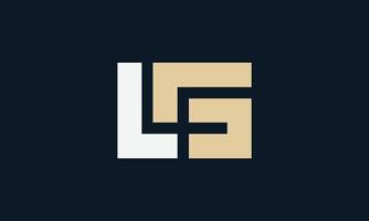 LG minimalistic monogram logo design vector