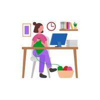 Overcoming Work Procrastination Techniques vector