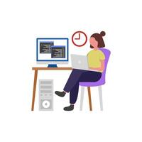 Independent Coding Project Work vector