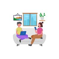Shared Workspace Networking Professionals vector