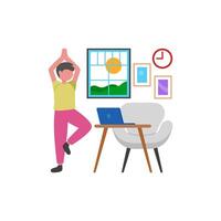 Quick Deskercise Movement Break vector