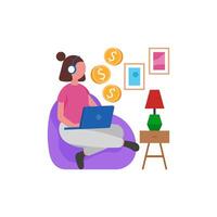 Digital Income Generation Methods vector