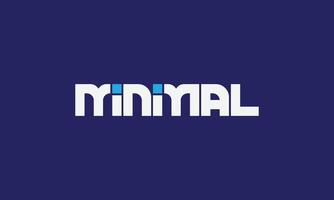 Minimal one word logo design vector