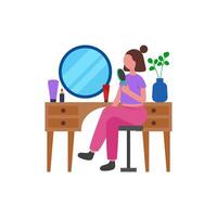 Efficient Morning Preparation Routine vector