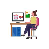 Remote Voting Procedure Guide vector