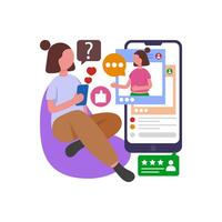Interactive Live Q and A Session vector