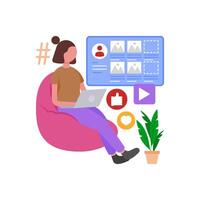Effective Content Management System vector