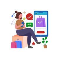 Instant Online Order Confirmation vector