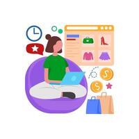 Seamless E Commerce Browsing Experience vector