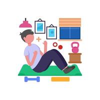 Effective Core Strengthening Exercises vector