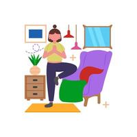 Core Balance Stability Exercises vector