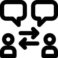 Communication, Talking, Conversation Outline Icon vector