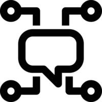 Communication Network, Communication Technology, Communications Outline Icon vector