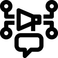 Communication Channels, Communications, Broadcasting Outline Icon vector