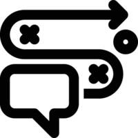 Communication Strategy, Communicative Strategy, Strategic Communications Outline Icon vector