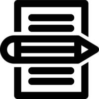 Copywriting, Writing, Editing Outline Icon vector