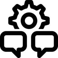 Development Communication, Integration, Communications Outline Icon vector