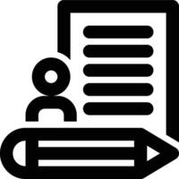 Copywriter, Writer, Copywriting Outline Icon vector