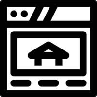 Homepage, Website, Web Outline Icon vector