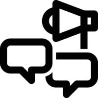 Marketing Communication, Broadcasting, Campaign Outline Icon vector