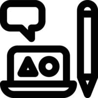 Communication Design, Visual Communication, Graphic Design Outline Icon vector