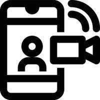 Call, Recorder, Calling Outline Icon vector