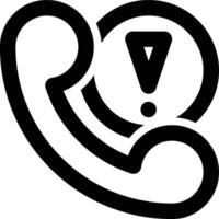Emergency Call, Telephone, Communication Outline Icon vector