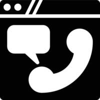 Communication, Website, Web Glyph Solid Icon vector