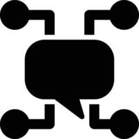 Communication Network, Communication Technology, Communications Glyph Solid Icon vector