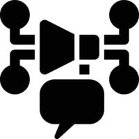 Communication Channels, Communications, Broadcasting Glyph Solid Icon vector